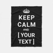 Couverture Polaire Keep Calm (Devant)