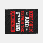 Couverture Polaire Keep Calm And Repair The Generator Video Game (Devant (Horizontal))