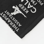 Couverture Polaire Keep calm I'm a Physical Therapist  (Coin)