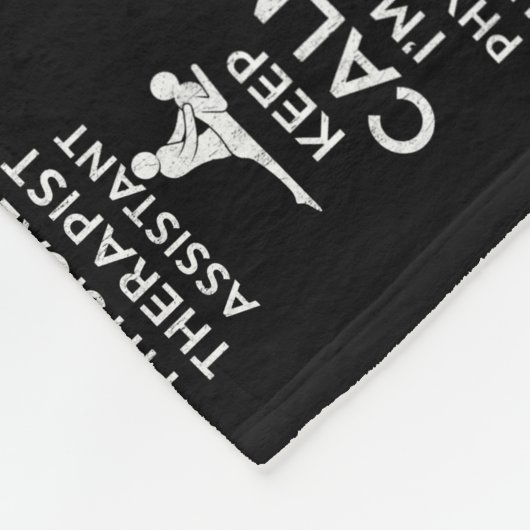 Couverture Polaire Keep calm I'm a Physical Therapist  (Coin)