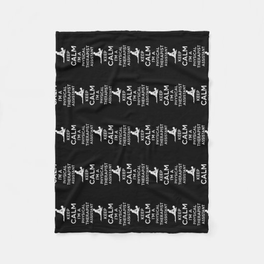 Couverture Polaire Keep calm I'm a Physical Therapist  (Devant)