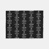 Couverture Polaire Keep calm I'm a Respiratory Therapist  (Devant (Horizontal))