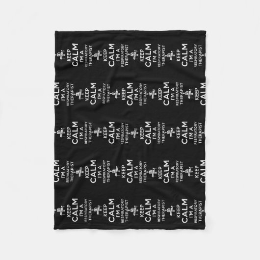 Couverture Polaire Keep calm I'm a Respiratory Therapist  (Devant)