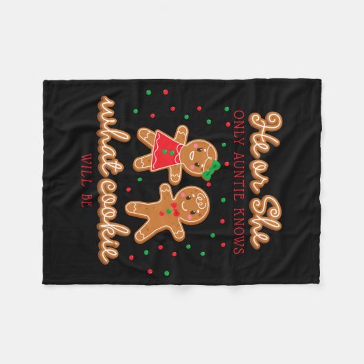 Couverture Polaire Keeper Of The Gender Reveal Gingerbread Auntie (Devant (Horizontal))