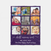 Couverture Polaire Keepsaké Meilleure maman Jamais Photo Collage Fête (Devant)