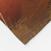 Couverture Polaire Keeshond Chiot Automne Citrouille délice (Coin)