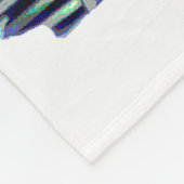 Couverture Polaire Keeshond Noël Vieux Camion Peinture Chien Art (Coin)