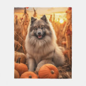 Couverture Polaire Keeshond'automne (Devant)