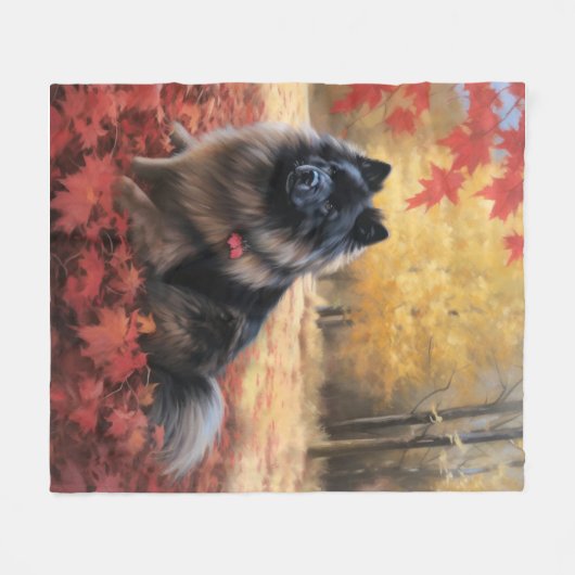 Couverture Polaire Keeshony en automne Leaves Fall Inspire (Devant (Horizontal))