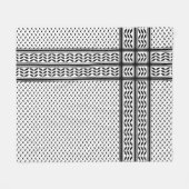 Couverture Polaire Keffiyeh Symbol of Palestine Resistance Pattern (Devant (Horizontal))