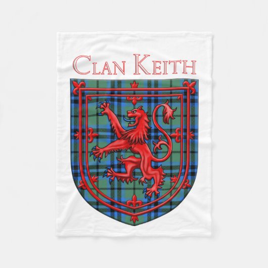 Couverture Polaire Keith Tartan Scottish Plaid Lion Rampant (Devant)