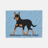 Couverture Polaire Kelpie fonctionnant australien (Devant (Horizontal))