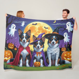 Couverture Polaire Kelpies australiennes Chiens Citrouille Halloween