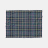 Couverture Polaire Kennedy Clan Tartan Turquoise et noir (Devant (Horizontal))