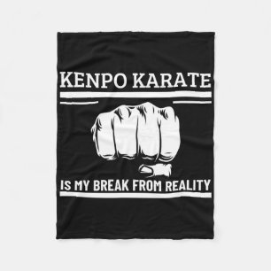 Couverture Polaire Kenpo Karate Est Ma Pause De La Réalité Drôle Amér