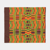 Couverture Polaire Kente coloré (Devant (Horizontal))