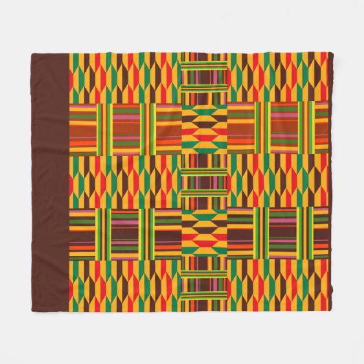 Couverture Polaire Kente coloré (Devant (Horizontal))