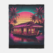Couverture Polaire kérala rose (Devant)