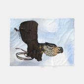 Couverture Polaire Kestrel on Glove Illustration (Devant (Horizontal))