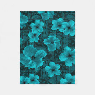 Couverture Polaire Ketmie hawaïenne tropicale de Tapa de Kalalau