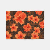 Couverture Polaire Ketmie hawaïenne tropicale de Tapa de Kalalau (Devant (Horizontal))