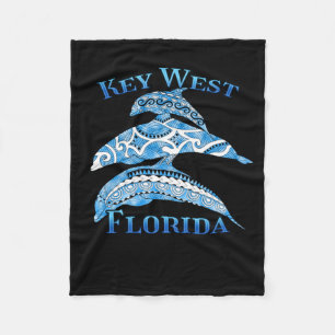 Couverture Polaire Key West Florida Vacances Dauphins Tribaux