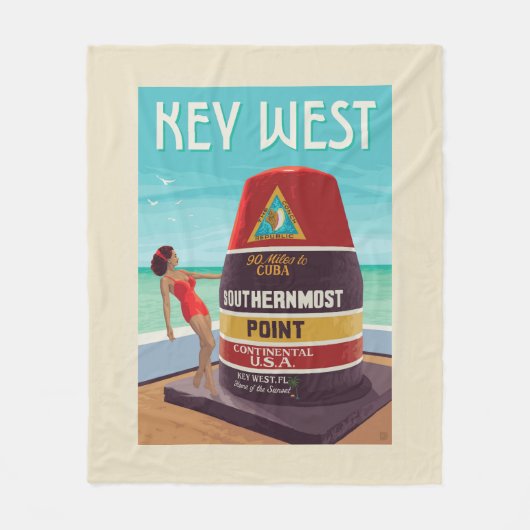 Couverture Polaire Key West | Floride (Devant)