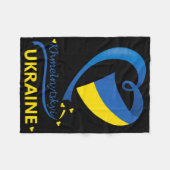 Couverture Polaire Khmelnytskyi Ukraine National Flag Heart Emblem Cr (Devant (Horizontal))