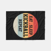 Couverture Polaire Kickball Player Retro Funny Cadeau (Devant (Horizontal))