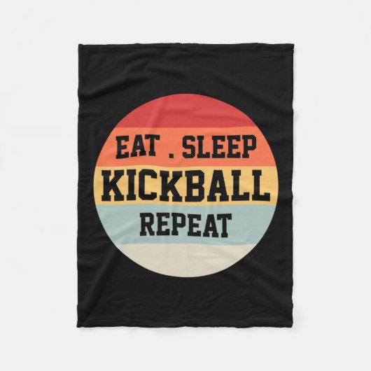 Couverture Polaire Kickball Player Retro Funny Cadeau (Devant)