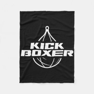 Couverture Polaire Kickboxer Boxe pieds-poings Arts martiaux Kickboxi