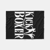 Couverture Polaire Kickboxer Kickbox Kick Boxing Kickboxing Arts Mart (Devant (Horizontal))