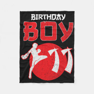 Couverture Polaire Kickboxing 11 ans Anniversaire Arts martiaux Mma
