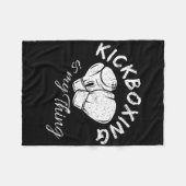 Couverture Polaire Kickboxing est ma chose (Devant (Horizontal))