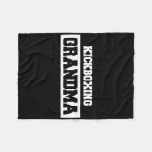Couverture Polaire Kickboxing Grandma - Kickboxer  (Devant (Horizontal))