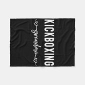 Couverture Polaire Kickboxing Grandma Proud Kickboxing Grandmother  (Devant (Horizontal))