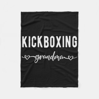Couverture Polaire Kickboxing Grandma Proud Kickboxing Grandmother 