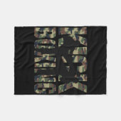 Couverture Polaire Kickboxing Grunge Design Fight Between Two Kickbox (Devant (Horizontal))