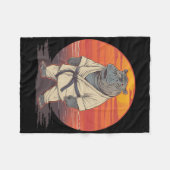 Couverture Polaire Kickboxing Hippo Martial Arts Karate Jiu-jitsu Mma (Devant (Horizontal))