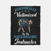 Couverture Polaire Kickboxing Instructor Funny Kick Boxer Boxing Grap (Devant)