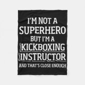 Couverture Polaire Kickboxing Instructor Kick Boxing Workout _5  (Devant)