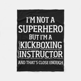 Couverture Polaire Kickboxing Instructor Kick Boxing Workout _5 