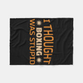 Couverture Polaire Kickboxing Muay Thai Boxe _1 (Devant (Horizontal))