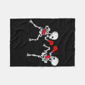 Couverture Polaire Kickboxing Skeleton Kickboxer Boxing Mma  (Devant (Horizontal))