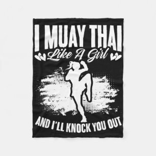 Couverture Polaire Kickboxing Thaïlande Mma Boxe Thaïlandaise Muay Th