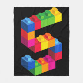 Couverture Polaire Kids 5 Year Old Building Blocks Birthday Bricks 5 (Devant)