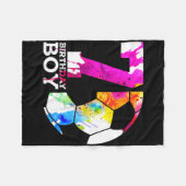 Couverture Polaire Kids 7 Birthday Boy Soccer 7th Birthday  (Devant (Horizontal))