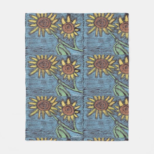 Couverture Polaire Kids Art for CHOC - Sunflowers Forever (Devant)