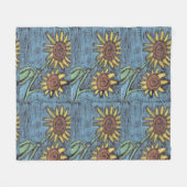 Couverture Polaire Kids Art for CHOC - Sunflowers Forever (Devant (Horizontal))