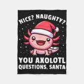 Couverture Polaire Kids Axolotl Boys Girls Axolotl Questions Christma (Devant)